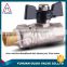TMOK aluminum handle pipe union brass ball valve CE approved Made in Italy sanitary union PPR ball valve water control valve