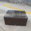 SQUARE WICKER TEMPERED GLASS COFFEE TABLE