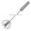High quality tainless steel egg whisk with rubber handle