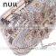 beautiful crystal flower customized design lady evening purses
