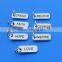 pure color rectangle custom logo jewelry tags engraved