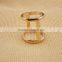 2015 Latest New Design Gold Finger Rings for Girls