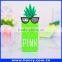 Pineapple silicone mobile phone case ,cute silicone case for iphone5
