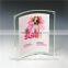 fashion clear cheap acrylic picture frames/curved acrylic photo frame/acrylic magnetic photo frame manufacturer