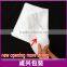 Apparel transparent plastic bag/underwear zipper pouch/white clear bag