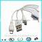 20cm White micro usb to ethernet network adapter