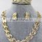 Factory price 18k gold onyx gold jewelry set/african gold jewelry sets/dubai 18 carat gold jewelry sets for Nigeria wedding                        
                                                Quality Choice