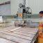 Laser bridge saw for stone cutting