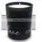 luxury scented soy wax candle in black cup