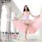 Wuchieal Sexy Women Soft Hygroscopic and Breathable Belly Dance Dress for Performance and Practice