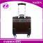 16 inch 4 wheels business men's boarding case custom PU leather luggage bag