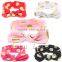 Gold polka-dots bow headband- bowknot headwrap-stretchy knotted headwraps