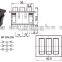3pin mini rocker switch,TOP Quality copper pins rocker switches,round type Rocker Switch