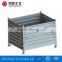 Widely used in the car fields steel wire mesh pallet box collapsible rigid wire bulk container