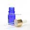 5ml Small Cobalt Blue Glass Bottle With Gold Dropper