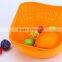 Promotional easy design silicone cooking colander