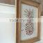 wholesale pineapple decorative wooden craft wall decor picture frame