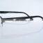 2016 New Stylish Woman Metal Optic Glasses Half Rimless 8061
