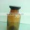 500ml antique apothecary jar amber with seal lid , glass jar with lid