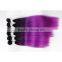 7pcs 220g cheap hair weaving modacrylic fibre shed free ombre color synthetic straight hair weft with big lace closure