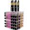 Spinning Lipstick Tower Premium Acrylic Rotating Lipgloss Holder Makeup Organizer 81 Slot Vitreous Cosmetic Storage Box Solution