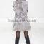 2015 Korean long style winter real white rabbit fur vest for women