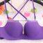 Summer 1/2 cup x-shaped cross straps one piece push up seamless bra wholesale
