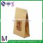 Stand up pouch kraft paper bag with window dry food packaging