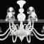 white color crystal shade modern chandelier