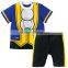 New fashion short sleeve children clothing kids clothes boy sets suits 2 pcs baby boys pajamas