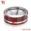Tungsten carbide wood ring, fashion rings jewelry