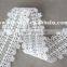 High quality lace trim embroidery eyelash in white 5cm wide 100 % polyester scallop lace trim for ladies