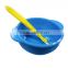 Non- toxic silicone handle baby spoon