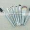 Silver gray makeup brushes, Material receiving custom