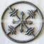 2015 new iron flowers made in China for date railing decoration