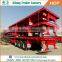 high quality customized container semi trailer 20ft 40ft tri axle flatbed trailer