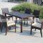 Modern 6 seater outdoor restaurant dining set furniture