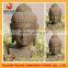 hand carved high quality marble buddha head statue