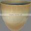 Double color glazed plastic flower pot square