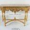Mirror Bedside Console Table With Marble Top Luxury