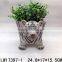 2017 Latest Stylish Polyresin Decoration Cute Tiger Flowerpot Best Art Decor for Garden 2 Colors