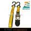 Yellow 1 x 10' Ratchet Tie Down Strap With S-Hook (Pack of 4)