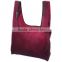 NEW Eco Friendly Ripstop Nylon Foldable Reusable Bag Grocery Shopping Tote Bag with hook and loop on the top of the handles