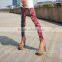 Fashion summer autumn Slim Cool Trousers Women Colorful Leopard Print Leggings Lady sexy Pants Silk Capris Full Length
