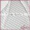 Scalloped white shining metallic design fancy knitted lace fabric for dress
