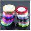 Rainbow color satin ribbon for gift box