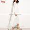 White Lantern Sleeve High Low Tent Dress Vintage Dress 1950s Spring Summer 2017 HSd7519