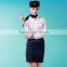 White Shirt And Black Skirts For Eastern Airlines Flight Attendant Uniforms