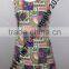 Sleevless Printed polyster Ladies Dress