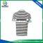 Simple Design Stripe Rid Collar Children Casual Polo T Shirt Wholsale